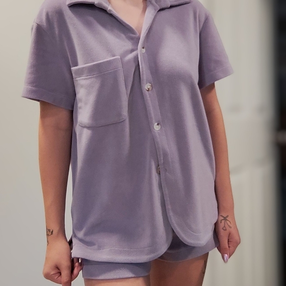 Soft purple set matching top and bottom - Picture 1 of 6